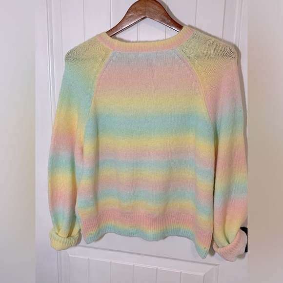 NWT BB Dakota by Steve Madden Ladies' Ombre Wool Sweater, Yellow Ombre X-Large - Picture 5 of 6
